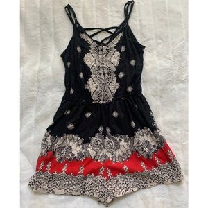 Women’s patterned romper
